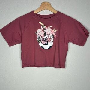 Adidas Soccer Floral Crop Top